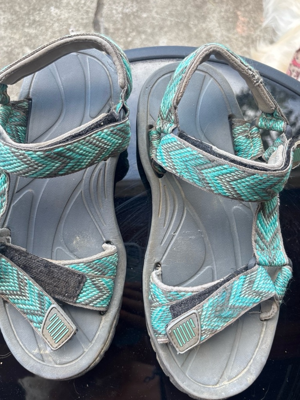 Northside Women's Teal and Gray Outdoor Strap Sandals